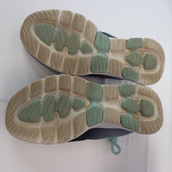 Skechers Women's Go Walk 5 Black and Aqua Sneakers Size 7 - Picture 7 of 7